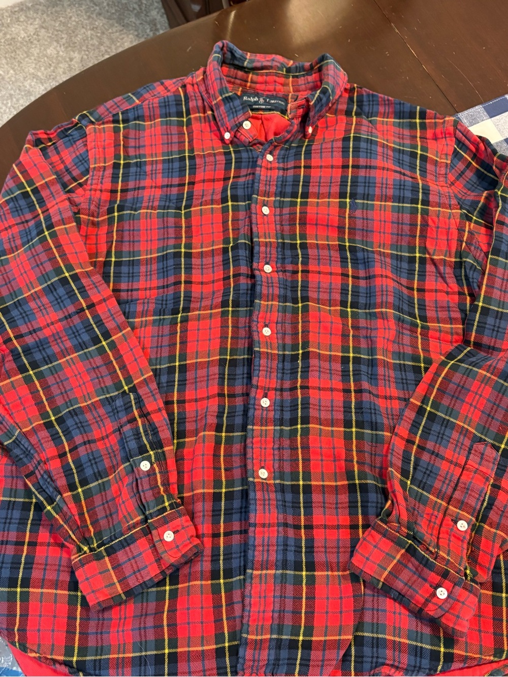 Ralph Lauren Polo, XXL plaid, 100 cotton, lined, Shirt, flannel